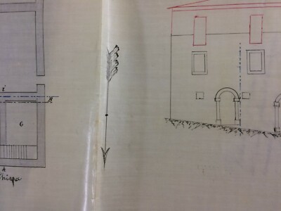 Progetto Architettonico E Planimetria: L'Aquila, 1899   Perito Antonio Cimorani