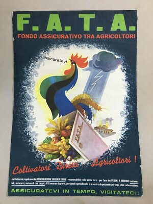 F.A.T.A. Fondo Assicurativo Tra Agricoltori. Stampa Pubblicitaria Agricola
