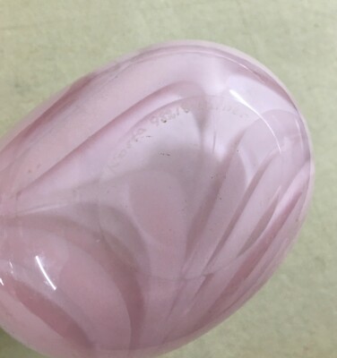 Modernariato: Vaso In Vetro Rosa Firmato Kosta Ehrber