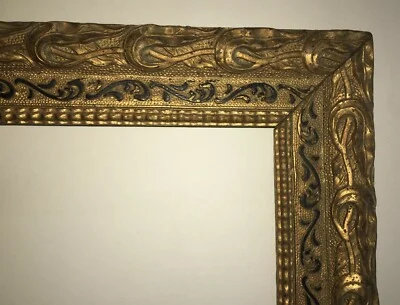 Cornice Antica in Legno Dorato Stile Liberty