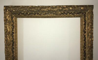 Cornice Antica In Legno Dorato Stile Liberty