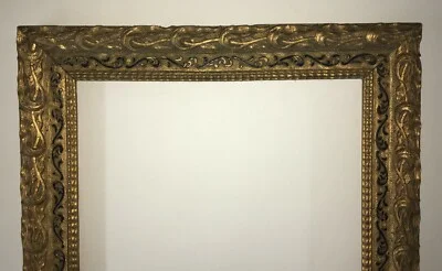 Cornice Antica in Legno Dorato Stile Liberty