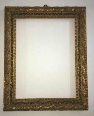 Cornice Antica In Legno Dorato Stile Liberty