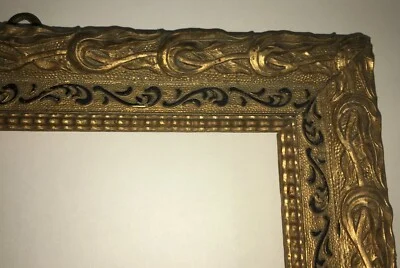 Cornice Antica in Legno Dorato Stile Liberty