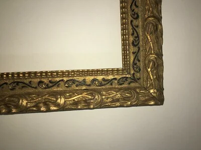 Cornice Antica in Legno Dorato Stile Liberty