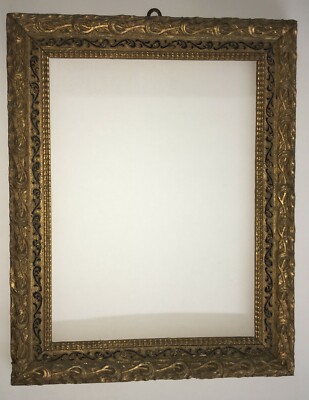 Cornice Antica In Legno Dorato Stile Liberty