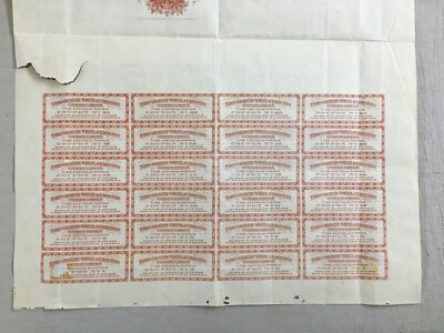 Parigi, Esposizione Universale. Grande Ruota Panoramica. Certificato Azionario, 1900