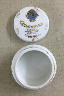 Profumeria Venus Veloutine Bertelli Milano   Pubblicitaria Antica   Porcellana Rara