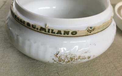 Profumeria Venus Veloutine Bertelli Milano   Pubblicitaria Antica   Porcellana Rara