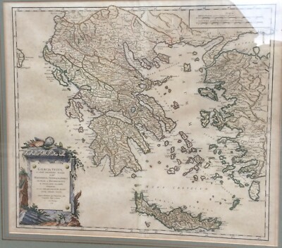 Grecia, Creta, Egeo, Lesbo, Cefalonia, Cicladi, Otranto: Antica Grande Cartografia, 1752