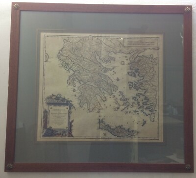 Grecia, Creta, Egeo, Lesbo, Cefalonia, Cicladi, Otranto: Antica Grande Cartografia, 1752