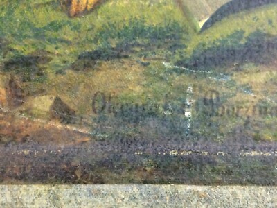 Lombardia, Animata Scenografia Con Processione E Tumulti Popolari, Opera Di Giulio Gorra, Borzino