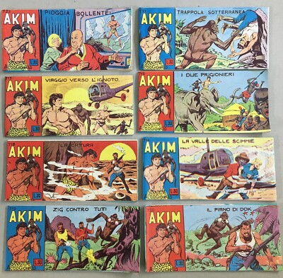 Arte Fumettistica Fumetti Da Collezione Akim Albo Gioiello Strisce Varie Anni '60