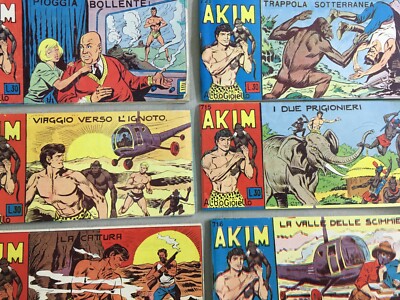 Arte Fumettistica Fumetti Da Collezione Akim Albo Gioiello Strisce Varie Anni '60