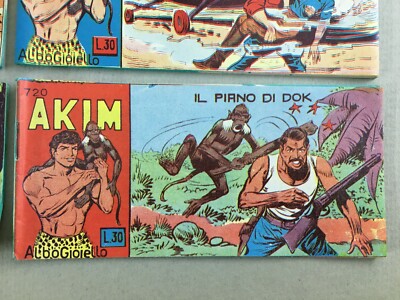 Arte Fumettistica Fumetti Da Collezione Akim Albo Gioiello Strisce Varie Anni '60