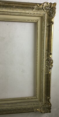 Antica Cornice Laccata E Dorata A Laccatura Fiorentina