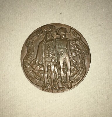 Medaglia Commemorativa Jean Nicot E Napoleone Storia Del Tabacco 1561 1961