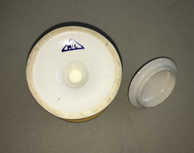 Caffetteria: Vaso In Ceramica Con Decoro Floreale Policromo, Marchio MTC