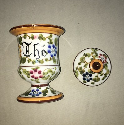 Artistico Vaso Con Decoro Policromo Floreale MTC