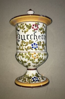 Vaso Per Zucchero In Ceramica Policroma MTC
