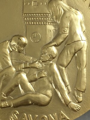 Scultura, Arte Della Medaglia. Savona, Croce Bianca. Artisti Danelli E Vigorelli