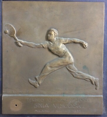 Sport   Tennis   Torneo Aziendale   Scultura Artistica   Nando Conti   Snia Viscosa   Pubblicità