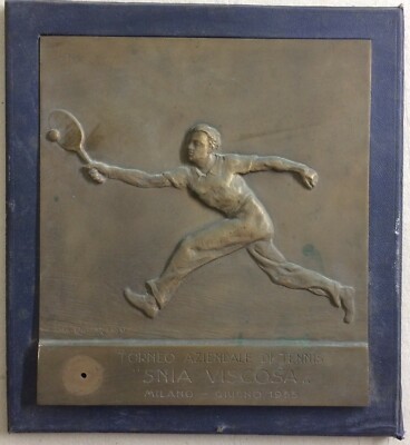 Sport   Tennis   Torneo Aziendale   Scultura Artistica   Nando Conti   Snia Viscosa   Pubblicità