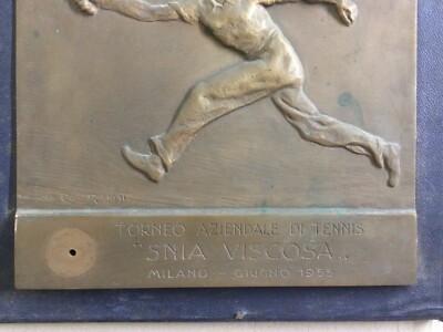 Sport   Tennis   Torneo Aziendale   Scultura Artistica   Nando Conti   Snia Viscosa   Pubblicità