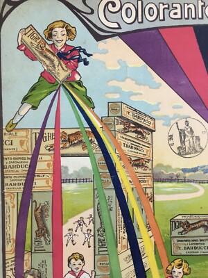 Antica Pubblicitaria Firenze Castello: Tintura Colorante Tigre, Ditta Barducci