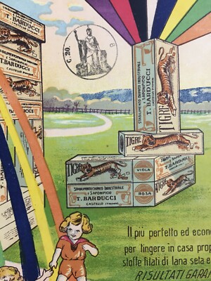 Antica Pubblicitaria Firenze Castello: Tintura Colorante Tigre, Ditta Barducci