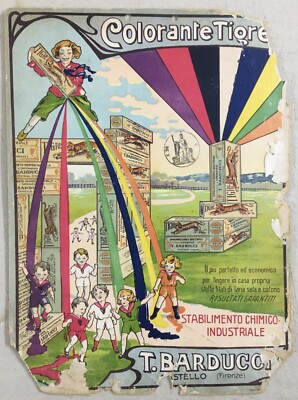 Antica Pubblicitaria Firenze Castello: Tintura Colorante Tigre, Ditta Barducci