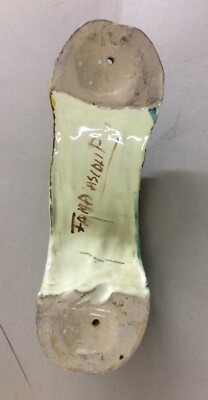Marche, Ascoli Piceno: Artistica Ceramica Policroma, Inusuale Maniglia Fama, Novecento