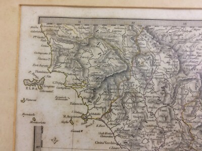 Antica Cartografia: Toscana, Umbria, Marche, Lazio, Puglia, Campania, Basilicata (1830)