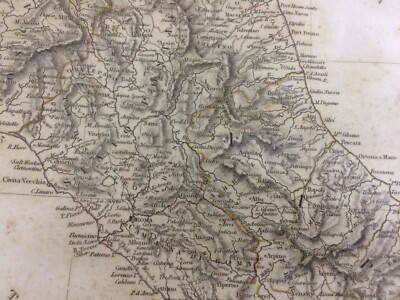 Antica Cartografia: Toscana, Umbria, Marche, Lazio, Puglia, Campania, Basilicata (1830)