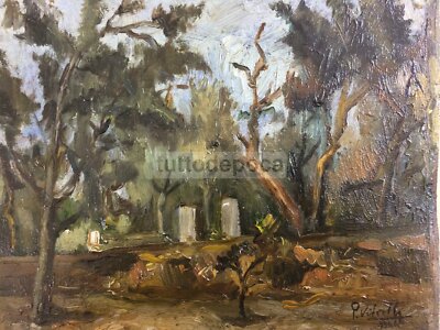 Pittura Napoletana Del '900: Paesaggio Di Pasquale Vitiello, 1946