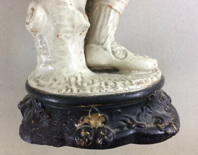 Scultura Di Zampognaro In Terracotta Dorata, Fine XIX Secolo