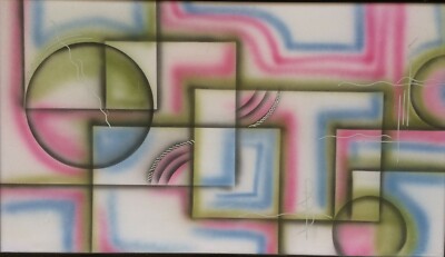 Quadro Astratto Contemporaneo   Tecnica Mista Anni '80
