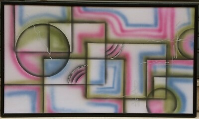 Quadro Astratto Contemporaneo   Tecnica Mista Anni '80