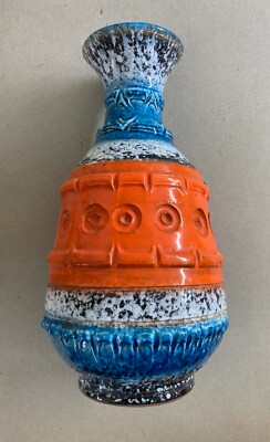 Vaso In Ceramica Policroma Con Decori A Rilievo   San Polo (Venezia)