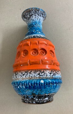 Vaso In Ceramica Policroma Con Decori A Rilievo   San Polo (Venezia)