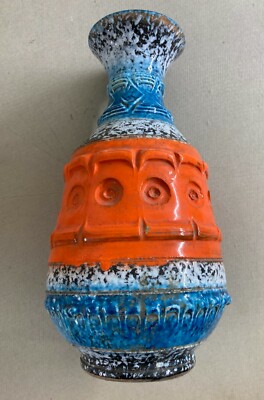 Vaso In Ceramica Policroma Con Decori A Rilievo   San Polo (Venezia)