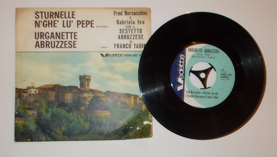 Musica, Folklore, Abruzzo: Organetto, Stornellata, Valzer. Borzacchini E Tadini, Vinile