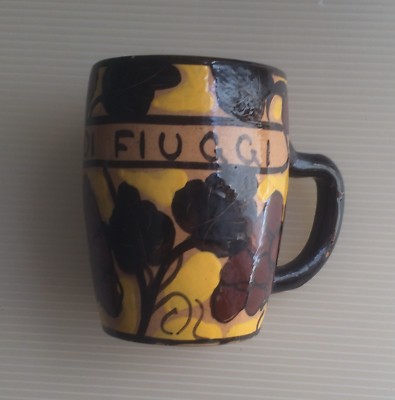 Ceramica Pubblicitaria   Terme   Acque Minerali   Fiuggi   Decoro Floreale Da Collezione