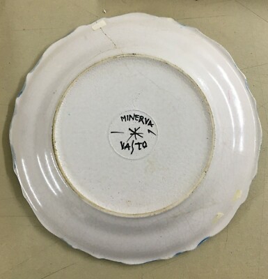 Ceramiche Da Collezione. Abruzzo. Piatto Con Veduta Paesaggistica. Minerva
