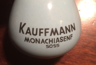 Bicchiere Pubblicitario In Ceramica Kauffmann