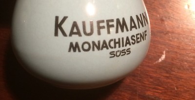 Bicchiere Pubblicitario In Ceramica Kauffmann