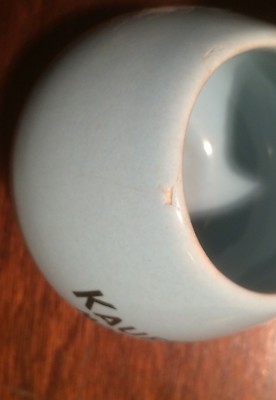 Bicchiere Pubblicitario In Ceramica Kauffmann