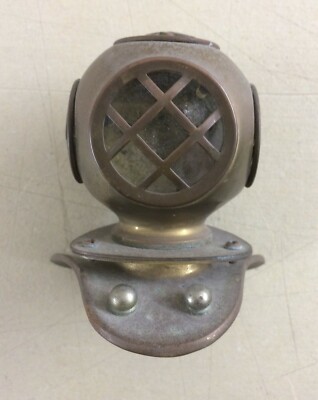Casco Da Scafandro Decorativo In Ottone