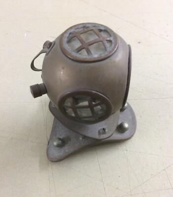 Casco Da Scafandro Decorativo In Ottone