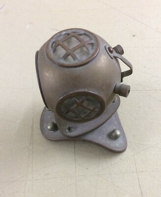 Casco Da Scafandro Decorativo In Ottone